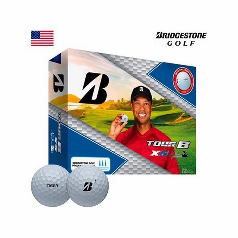 ブリヂストンゴルフ BRIDGESTONE GOLF TOUR B XS TIGER WOODS EDITION (タイガー・ウッズ エディション) ボール  1ダース(12個) USA直輸入品 MEGASALE 通販 LINEポイント最大0.5%GET | LINEショッピング