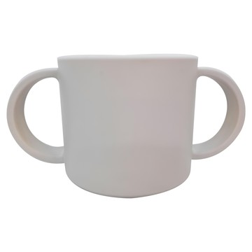 TAK. 熊先生雙耳杯 7.2x6.3x12.8cm ABS樹脂聚氨酯塗料  淺灰色  1個