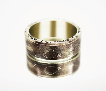 土耳其硬幣戒指 25000 里拉 1997 年男士硬幣戒指 女士硬幣戒指