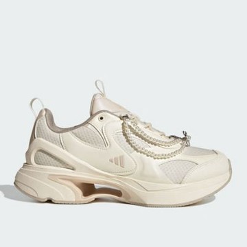 ADIDAS 愛迪達 阿迪達斯 珍珠  女 慢跑鞋 休閒鞋-米色系-SWANNER-JP6532