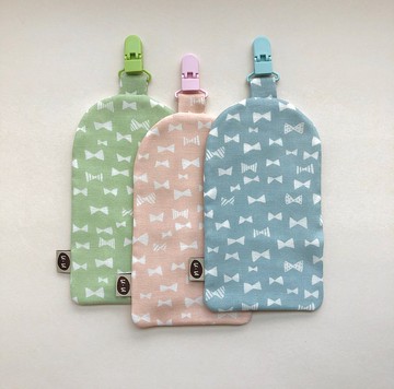 蝴蝶結 附夾小手帕 / 幼兒園手帕 八層紗