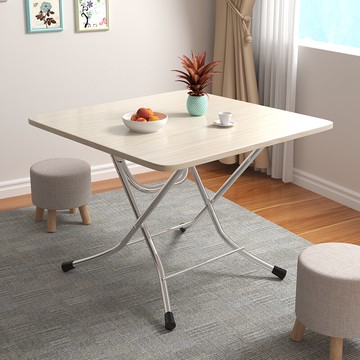 折疊餐桌 折疊桌餐桌家用小桌子吃飯桌簡易小型折疊桌椅便攜擺攤桌宿舍方桌【MJ193828】