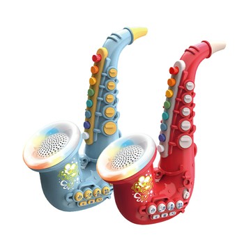 【孩子國】兒童聲光音樂薩克斯風/益智可吹奏樂器/音樂玩具