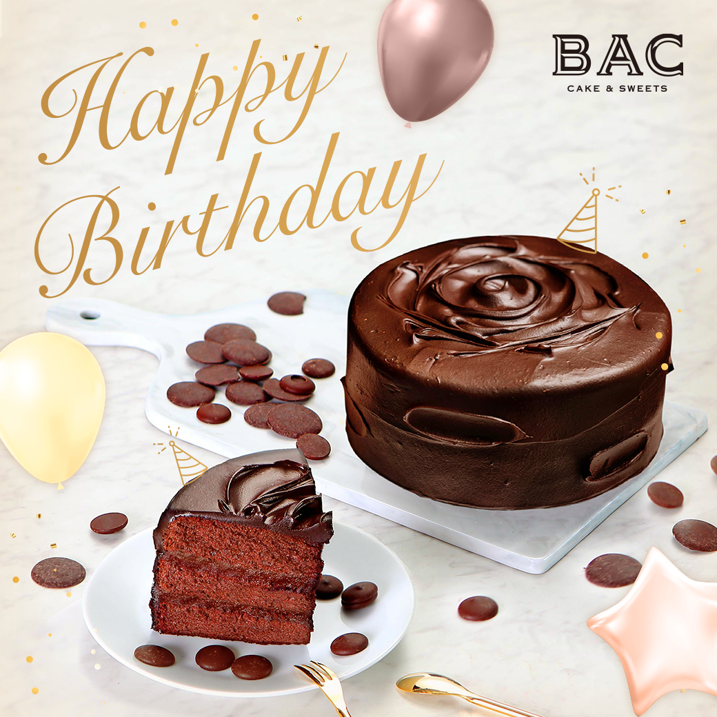 【BAC CAKE&SWEETS-6月壽星生日蛋糕】6吋經典巧克力蛋糕+精美時尚提袋(票券)