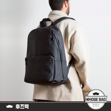 【WHOSE BAG】簡約素面大容量防潑後背包 男女雙肩包 NO.WBOM043