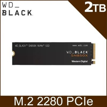 拆封新品 WD 威騰WD_BLACK黑標 SN850X 2TB Gen4 NVMe PCIe SSD固態硬碟 (WDS200T2X0E)