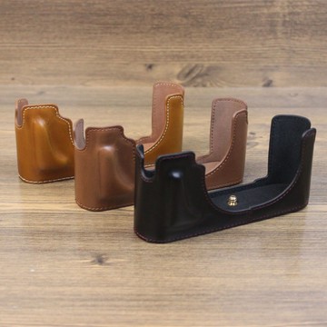 適合徠卡M10皮套底座 真皮油皮相機半套保護套 萊卡M10相機包外殼 d726