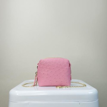 【M2ND】思蒂德堡鴕鳥皮饅頭萬用包(粉-T72A)