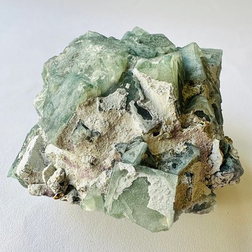 內蒙絲綢螢石 綠12•天才石•智慧•晶礦晶簇•指導靈•磁場淨化