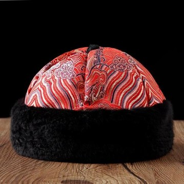 男童帽子秋冬季新款中國風兒童瓜皮帽寶寶喜慶周歲唐裝新年地主帽