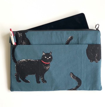 很多貓咪多功能收納包/ iPad平板保護袋