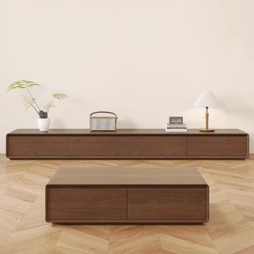 簡約現代電視櫃客廳家用茶幾電視機櫃組合2025新款簡約小戶型一體[DD220109]