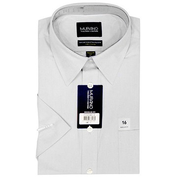 任-【MURANO】NAILHEAD 舒爽透氣短袖商務襯杉 白