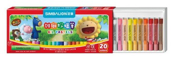 雄獅 OP-20A 20色粉腊筆