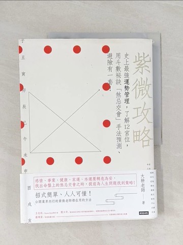 【書寶二手書T1／命理_Z9M】紫微攻略 史上最強運勢管理，了解12宮位，用斗數秘訣「煞忌交會」手法預測、避險有一套！_大耕老師
