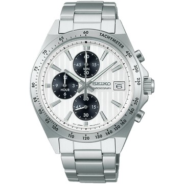SEIKO 直條紋三眼計時手錶 開學季好禮-41mm SBTR039J 8T67-00Y0S