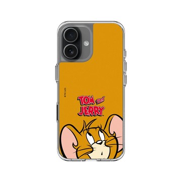 iPhone 17 Clear Case（相機按鈕） 透明 - 湯姆貓與傑利鼠 Tom and Jerry - 大臉傑利鼠
