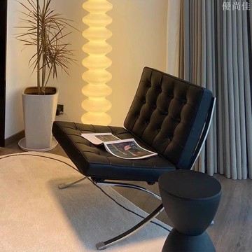 單人沙發椅北歐風極簡意式輕奢客廳懶人休閒躺椅設計師沙發椅