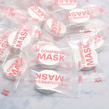 PS Mall【J3170】一次性 壓縮面膜 拋棄式 壓縮面膜(1顆) 面膜紙 純棉 無紡布 敷臉 DIY 旅行出差