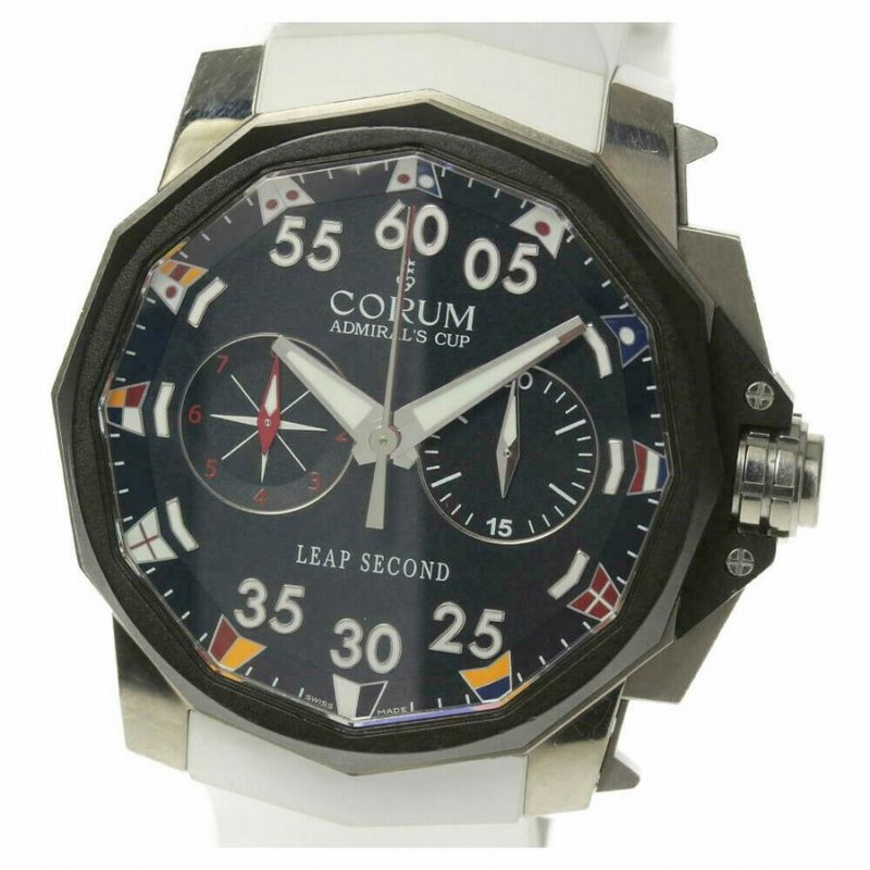 コルム CORUM アドミラルズカップ メンズ_稼働品 CORUM】コルム アドミラルズカップ クロノグラフ 01.0034 自動