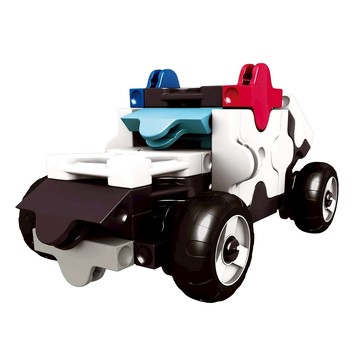 LaQ Q版警察車積木玩具 39pcs + 8pcs 拼裝益智玩具  1個