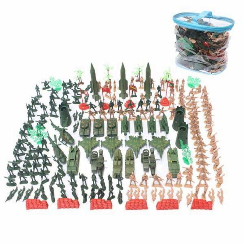 203ピースアーミーマンおもちゃアクションフィギュア兵士プレイ