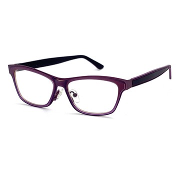 薄鋼鏡框+tr複合材質光學鏡框 紫框雙色系列 15250光學鏡框(複合材質/全框)