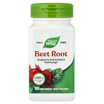 Nature's Way, 甜菜根，100 粒全素膠囊（每粒膠囊 0.5 g）
