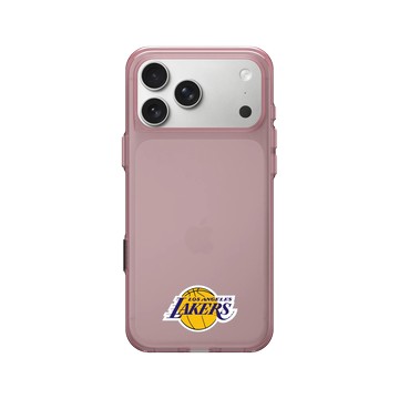 iPhone 17 Pro Max Clear (相機按鈕) 晶醺玫 - NBA - Mini Logo-洛杉磯湖人 L.A. Lakers