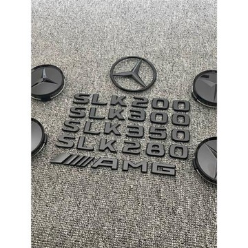 適用于奔馳SLK300 SLK350 SLK200 SLK280 AMG后尾標數字車標貼改