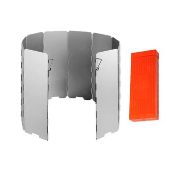 Chill Outdoor 鋁合金多折未氧化擋風板 附收納盒  銀色  1個