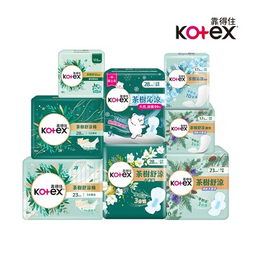 【蝦皮直營】Kotex 靠得住 茶樹衛生棉 舒涼/小蒼蘭/木質香/沁涼/抑菌款 日用/夜用/夜加長/護墊 涼感衛生棉