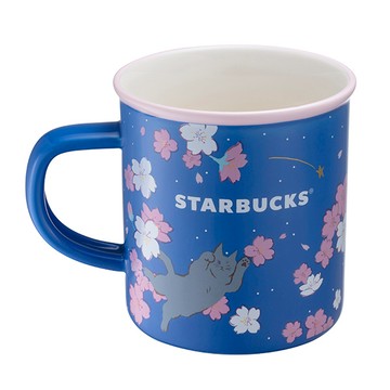 星巴克貓咪夜櫻馬克杯