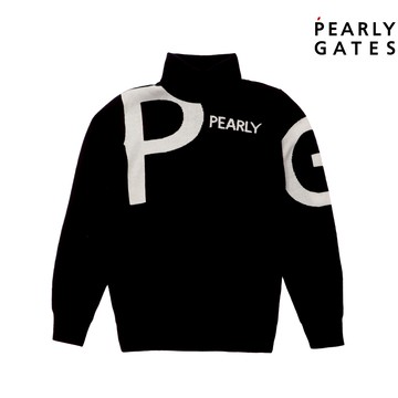 【ṔEARLY GATES】女款深藍色高彈透氣快乾涼爽寬鬆舒適性立領毛衣 JWTS74002