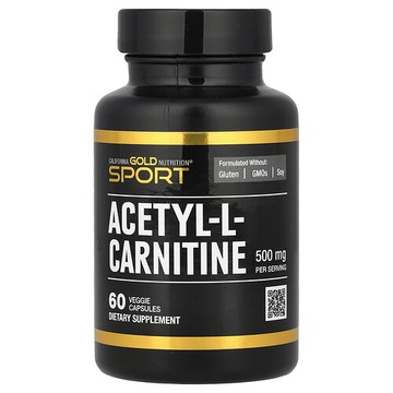 California Gold Nutrition, 乙醯左旋肉堿，500 毫克，60 粒素食膠囊
