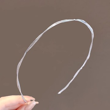 髮箍 簡約時尚髮飾 洗臉髮帶 頭箍 外戴頭飾 簡約小衆設計感金屬細邊頭箍清新複古ins風交叉頭飾新款高端髮箍