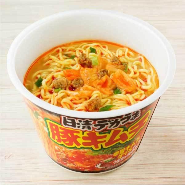 訳あり 日清食品 デカうま 豚キムチ 101g×12個