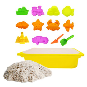 TUMBLING SAND 翻滾動力沙 大型沙盒 +12件海灘玩具 感覺統合鍛煉小肌肉  1組  5公斤