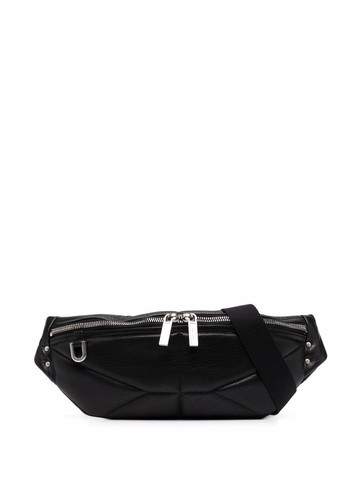 Rick Owens Geo panelled belt bag women Leather Cotton One