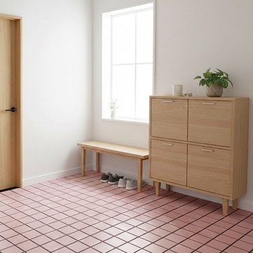 【B+】日式磚格防水拼接地板 單入 (30x30cm)