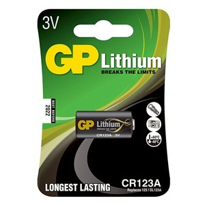 GP超霸 特強 電池 1入 卡裝  CR123A  3V 鋰電池 照相機專用電池