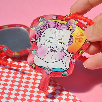 隨身鏡子吊飾/ 照妖鏡掛飾