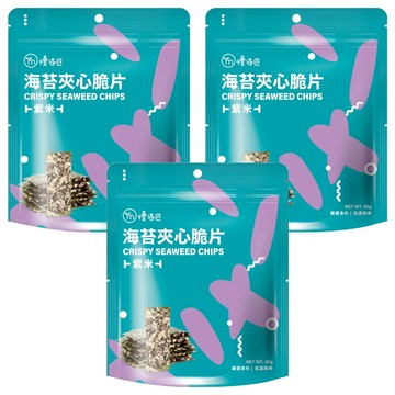 mysa 慢活匠 海苔夾心脆片 40g 夾鏈袋設計 韓國海苔  3包