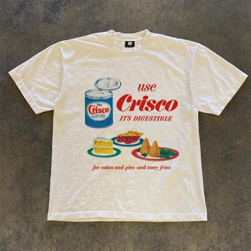 王有病工作室 220G 透氣正肩版！美味食物ins美式潮牌男女短袖t恤