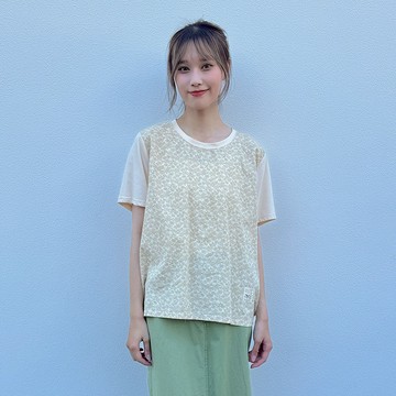 花木馬日系女裝圓領花紋印花上衣