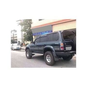 適用豐田4500LC80后擋玻璃遮陽遮雨檔后尾天地門透明款尾翼免打孔