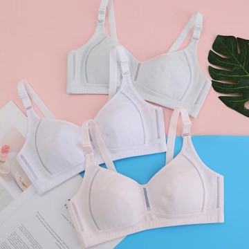 少女內衣高中生發育期薄款無鋼圈文胸初中女孩子16歲18胸罩學生
