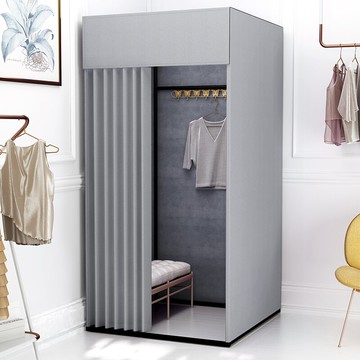 移動試衣間 移動試衣間更衣室服裝店便攜式落地布簾簡易試衣間換衣間可定製 【CM5248】