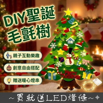 【台灣出貨】聖誕毛氈樹｜平面聖誕樹掛飾｜可吊掛牆面裝飾｜不織布聖誕樹｜聖誕節裝飾