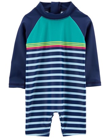Baby Striped 1-Piece Rashguard